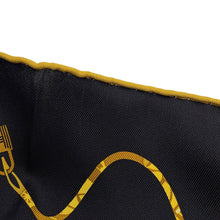 Load image into Gallery viewer, HERMES Carre Kelly・Kelly en Caleche Size 65 Black/Gold Silk100%