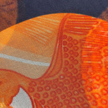 将图像加载到图库查看器中,HERMES Silk Muslin Long Stole Borduk Black/Orange/Multicolor Silk100%
