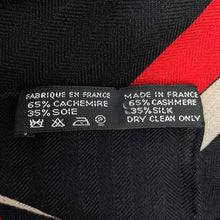 Load image into Gallery viewer, HERMES Giant Square COATHING Size 140 Black/Red/Multicolor Cashmere65% Silk35%