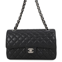 Load image into Gallery viewer, CHANEL Matelasse W Flap ChainShoulder Bag BlackA01112 Caviar Leather Size 25