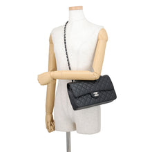Load image into Gallery viewer, CHANEL Matelasse W Flap ChainShoulder Bag BlackA01112 Caviar Leather Size 25