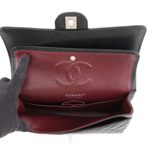 Load image into Gallery viewer, CHANEL Matelasse W Flap ChainShoulder Bag BlackA01112 Caviar Leather Size 25