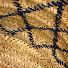 Load image into Gallery viewer, LOEWE William De Morgan Collaboration Animal Basket Bag Natural/Blue/Navy Raffia Leather Size Large