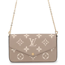 Load image into Gallery viewer, LOUIS VUITTON Felicie Pochette Tourterelle/ClaimM82610 Monogram Empreinte Leather