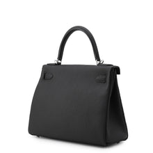 将图像加载到图库查看器中,HERMES Kelly Retourne Black Togo Leather Size 28