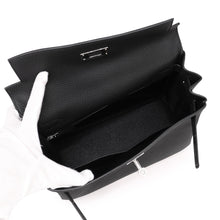 将图像加载到图库查看器中,HERMES Kelly Retourne Black Togo Leather Size 28