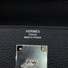 将图像加载到图库查看器中,HERMES Kelly Retourne Black Togo Leather Size 28
