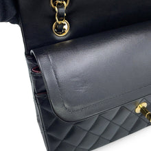 Load image into Gallery viewer, CHANEL Classic Matelasse Double Flap Chain Shoulder Bag BlackA01112-Y01295-94305 Lambskin Size 25