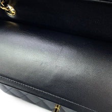 Load image into Gallery viewer, CHANEL Classic Matelasse Double Flap Chain Shoulder Bag BlackA01112-Y01295-94305 Lambskin Size 25