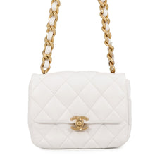 Load image into Gallery viewer, CHANEL Mini Matelasse ChainShoulder Bag WhiteAS3205 Lambskin