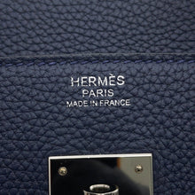 将图像加载到图库查看器中,HERMES Birkin Blue Nuit Togo Leather Size 30