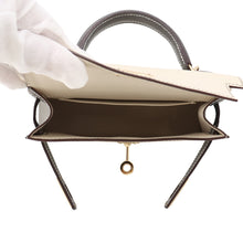 Load image into Gallery viewer, HERMES Mini Kelly 2 SPO Craie/Gris Meyer Epsom