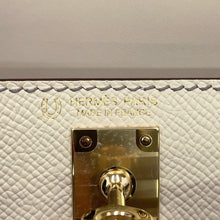 Load image into Gallery viewer, HERMES Mini Kelly 2 SPO Craie/Gris Meyer Epsom