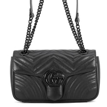 Load image into Gallery viewer, GUCCI GG Marmont ChainShoulder Bag Black443497 DTDFV 1000 Leather Size Small