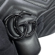 Load image into Gallery viewer, GUCCI GG Marmont ChainShoulder Bag Black443497 DTDFV 1000 Leather Size Small