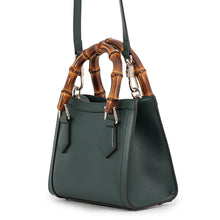 将图像加载到图库查看器中,GUCCI Diana Bamboo Tote Bag Green832936 AAEDB 3020 Leather Size Small