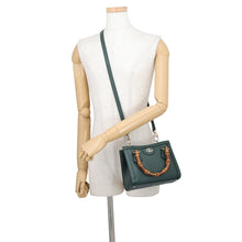 将图像加载到图库查看器中,GUCCI Diana Bamboo Tote Bag Green832936 AAEDB 3020 Leather Size Small