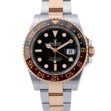 将图像加载到图库查看器中,ROLEX GMT MasterII W40mm Stainless Steel K18PG Black Dial126711CHNR