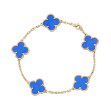 Load image into Gallery viewer, Van Cleef & Arpels Vintage Alhambra Bracelet 5 motifsVCARP34900 18K Yellow Gold