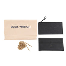 将图像加载到图库查看器中,LOUIS VUITTON Felicie Pochette NoirM82477 Monogram Empreinte Leather