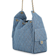 将图像加载到图库查看器中,CHANEL CHANEL25 ChainShoulder Bag BlueAS5311 Denim Size Medium
