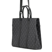 Load image into Gallery viewer, LOUIS VUITTON Sac Plat / Horizontal Zip NoirM45265 Monogram Eclipse