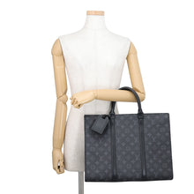 Load image into Gallery viewer, LOUIS VUITTON Sac Plat / Horizontal Zip NoirM45265 Monogram Eclipse
