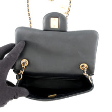 Load image into Gallery viewer, CHANEL Matelasse Chain Shoulder Bag BlackAS3456 Lambskin Size Mini