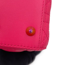 将图像加载到图库查看器中,Dior Lady Dior Canage Warm FuchsiaM05314NEE_M15F Lambskin Size Small