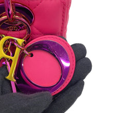 将图像加载到图库查看器中,Dior Lady Dior Canage Warm FuchsiaM05314NEE_M15F Lambskin Size Small