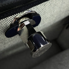 将图像加载到图库查看器中,HERMES Herbag zip Blue Nuit/Black Toile HBerline Vache Hunter Leather Size PM