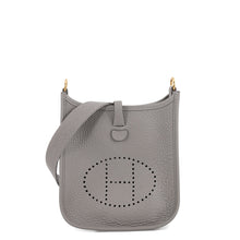 Load image into Gallery viewer, HERMES Evelyne Long Gris Meyer Taurillon Clemence Size TPM