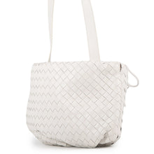 Load image into Gallery viewer, Bottega Veneta The Valve Satchel Bag White Leather Size Mini