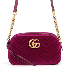 Load image into Gallery viewer, GUCCI GG Marmont ChainShoulder Bag Purple447632 Velvet
