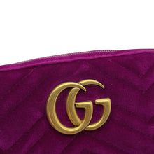 Load image into Gallery viewer, GUCCI GG Marmont ChainShoulder Bag Purple447632 Velvet