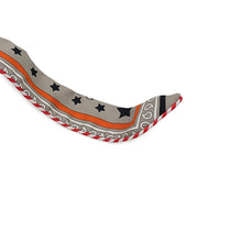 Load image into Gallery viewer, HERMES Twilly Doll Candy HERMES Paris Station Grease Sandle / Orange / Black Silk100%