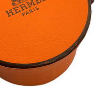 Load image into Gallery viewer, HERMES Twilly Doll Candy HERMES Paris Station Grease Sandle / Orange / Black Silk100%