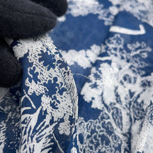 Load image into Gallery viewer, Dior DIORIVIERA Toile de Jouy Collarless Long-Sleeve Shirt Size 38 Blue/White221B54A3846 Cotton100%