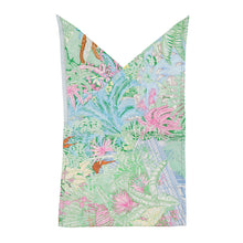 将图像加载到图库查看器中,HERMES Petit H Furoshiki Fauve Le Tropical Blue/Vert/JauneSoufre Silk100% Size PM