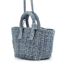 Load image into Gallery viewer, BALENCIAGA Bistro Basket with Strap Blue671342 Denim Size XS