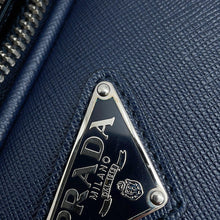 Load image into Gallery viewer, PRADA Saffiano Leather Carry Case Navy2VQ004 Saffiano LeatherLeather