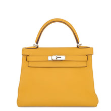 Load image into Gallery viewer, HERMES Kelly Retourne Jaune Ambre Togo Leather Size 28
