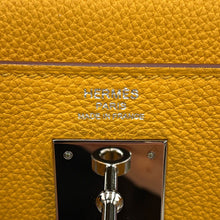 Load image into Gallery viewer, HERMES Kelly Retourne Jaune Ambre Togo Leather Size 28