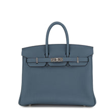 Load image into Gallery viewer, HERMES Birkin Blue Tempete Togo Leather Size 25