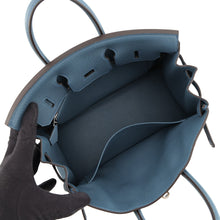 Load image into Gallery viewer, HERMES Birkin Blue Tempete Togo Leather Size 25