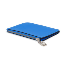 将图像加载到图库查看器中,HERMES Zip Ango Chaine d'Ancre Card Case Blue Hydra Evercolor