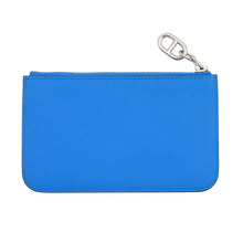将图像加载到图库查看器中,HERMES Zip Ango Chaine d'Ancre Card Case Blue Hydra Evercolor