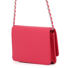 Load image into Gallery viewer, CHANEL CC Logo Chain Wallet RedA48654 Caviar Leather