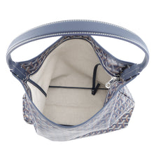 将图像加载到图库查看器中,GOYARD Boheme Hobo Bag Navy BlueBOHEMEPMLTY12CL12P PVC Leather Size PM