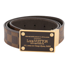 Load image into Gallery viewer, LOUIS VUITTON Belt・Inventour Reversible Size 95/38 BrownM9677 Damier Ebene Canvas